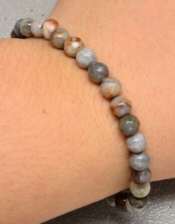 Natural Faceted Agate Bracelet