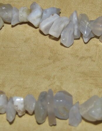 Blue Chalcedony Chip Stretch Bracelet